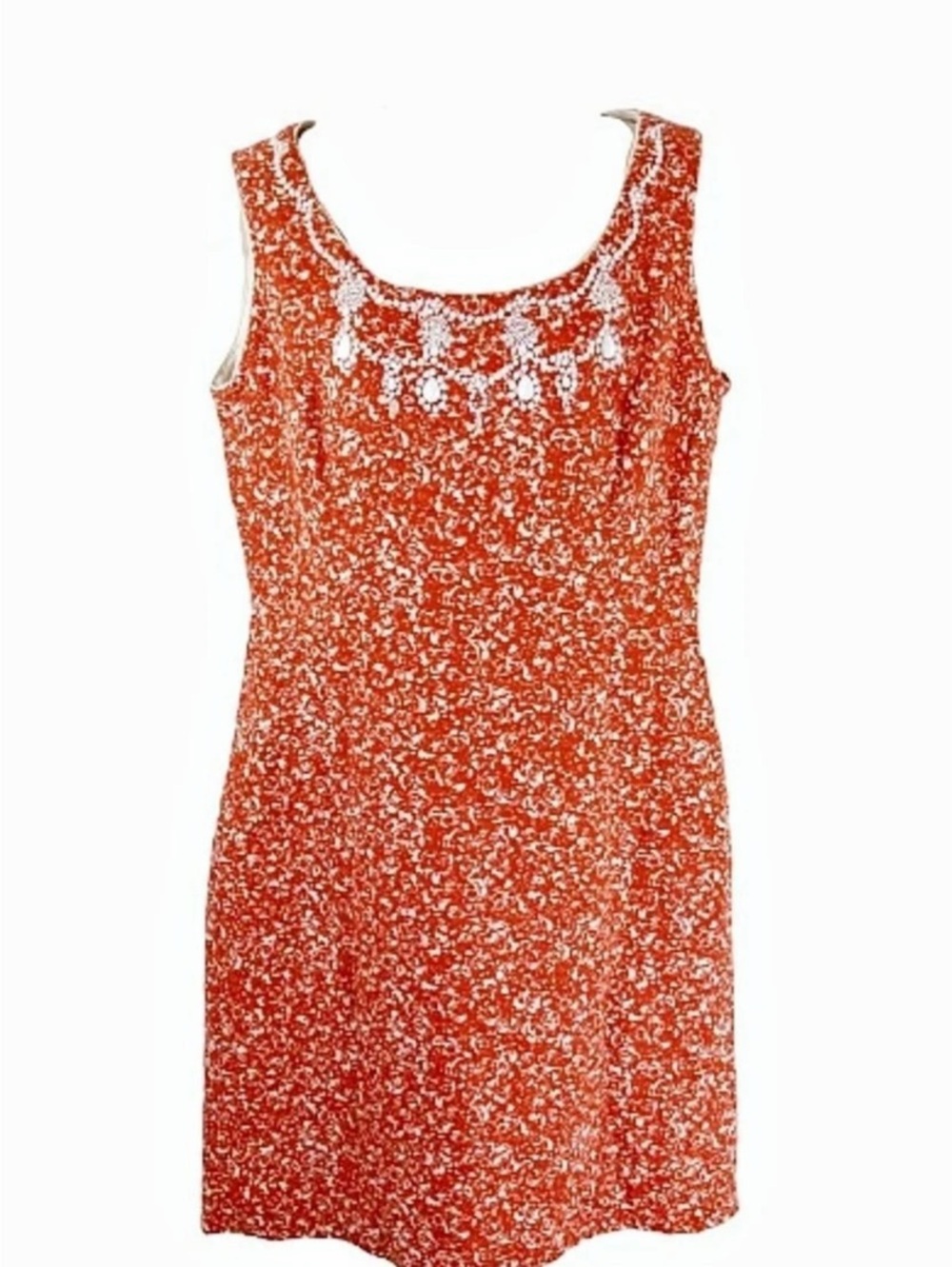 Tahari Arthur S. Levine Red & White Mini Dress Size 14 Like New